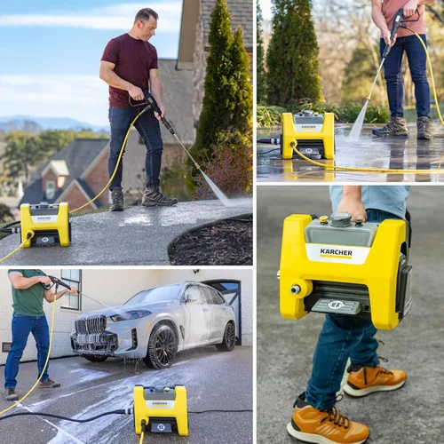 Miniatura 6 de Kärcher K1800PS Cube - Hidrolavadora, certificada por CETA, 3 boquillas de pulverización, con depósito de detergente, para automóviles, entradas