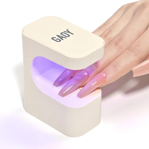 Miniatura 8 de GAOY Mini Luz UV para Uñas de Gel, Pequeña Luz de Curación con 2 Temporizadores, Lámpara de Uñas LED en Forma de U para Curación Rápida, Púrpura