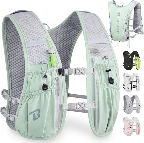 Miniatura 31 de BECOJADDE Chaleco de Hidratación Mochila para Correr para Hombres Mujeres, Mochila de Hidratación Ligera de 5L para Correr, Chaleco de Hidratación