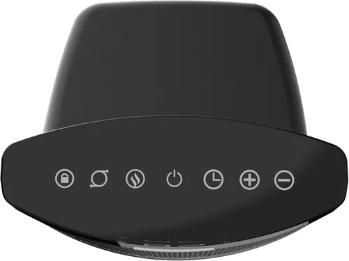 Miniatura 7 de Lasko Ellipse - Calentador de mesa de cerámica para el hogar con interruptor de vuelco, bloqueo para niños, pantalla digital, termostato, modo