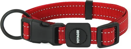 Miniatura 9 de Best Pet Supplies Voyager - Correa o collar reflectante para perro con asa de neopreno, para cachorros de raza pequeña, mediana y grande, bonita