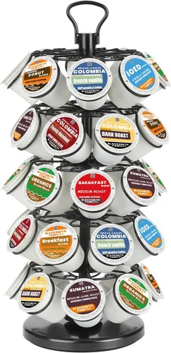 Miniatura 9 de BLACKSMITH FAMILY Portavasos K, soporte para tazas K, soporte para tazas K, carrusel de taza K, soporte organizador de almacenamiento de cápsulas