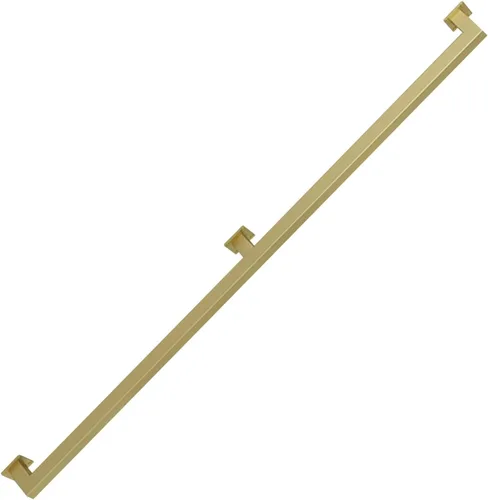 Barandillas doradas para escaleras, barandillas modernas con soportes de hierro forjado y tornillos de metal, barra de seguridad para interiores y