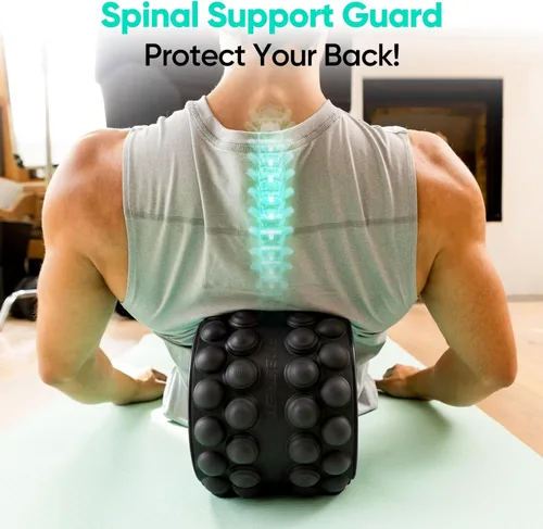 Miniatura 3 de FitBeast Rodillo de Espuma para la Espalda, Rodillo de Espuma con Rueda para la Espalda - Rodillo Muscular Específico para Masaje de Tejido Negro