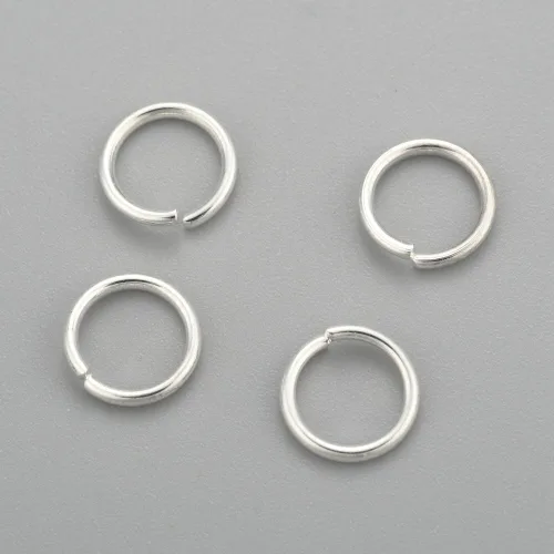 Miniatura 90 de HDSupplies 100 piezas - 4mm de argollas de acero inoxidable 304 de tono negro - Calibre 22 (espesor de 0.6mm)