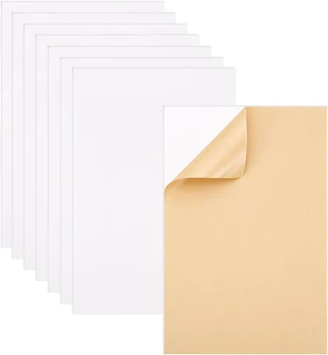 BENECREAT 8 tableros de montaje, 0.118 in de grosor, sello de espuma autoadhesiva, tablero de póster para punto de cruz, imagen, bordado, oficina y