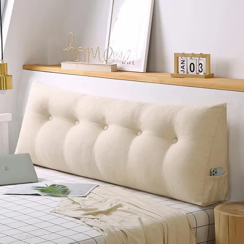 Miniatura 13 de Almohadas de TV para sentarse en la cama para adultos para sofá cama con funda extraíble, regalos para mamá