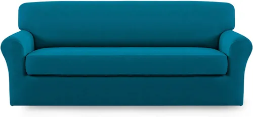 Miniatura 9 de Easy-Going Funda de Sofá Elástica de Microfibra de 2 Piezas – Cubierta de Sofá Suave Ajustada de Spandex, Protector de Muebles Lavable con Parte