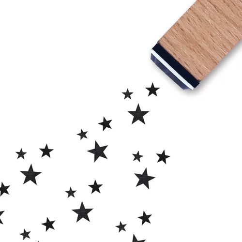 Sello de goma de estrellas, 3/5 pulgadas, pequeño sello parpadeante para álbumes de recortes, planificador de tarjetas