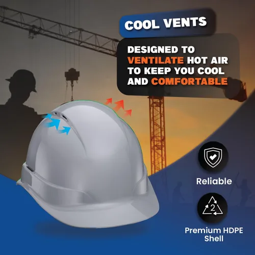Miniatura 6 de Casco de seguridad con diseño de fibra de carbono y ala completa Pyramex, ajustable, tienda Acerpal