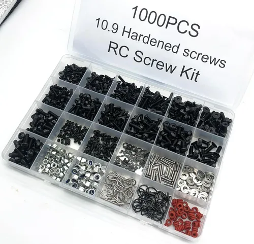 Miniatura 4 de Juego de tornillos universales RC de 1000 piezas, juego surtido de tornillos, sujetadores de hardware para Traxxas Axial Redcat HPI Arrma SCX10 Losi