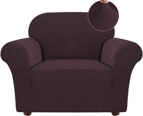 Miniatura 50 de Turquoize Funda elástica para silla reclinable, funda para sofá reclinable, funda de sofá de 1 pieza con bolsillo lateral, funda protectora