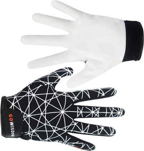 Miniatura 2 de Guantes de receptor de fútbol americano juvenil, guantes de fútbol americano con agarre de silicona para niños y niñas con Super Stick