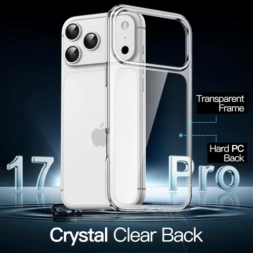 Miniatura 3 de JETech - Funda para iPhone 17 Pro de 16 cm, cubierta a prueba de golpes sin amarillamiento, parte trasera transparente antiarañazos (transparente)