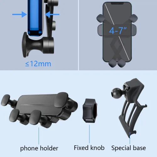 Miniatura 6 de Soporte de teléfono para automóvil para BMW X1 SUV sDrive28i xDrive28i xDrive28i y 2018-2022 X2 F48 F39 Accesorios de automóvil, decoración