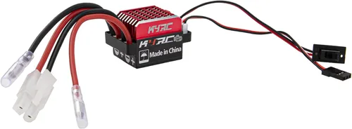 60A ESC RC Car Brushed ESC Controlador de velocidad eléctrico 6V/2A compatible con Traxxas TRX-4 TRX-6 D90 HSP Tamiya Redcat Axial SCX10 HPI 1/10 RC