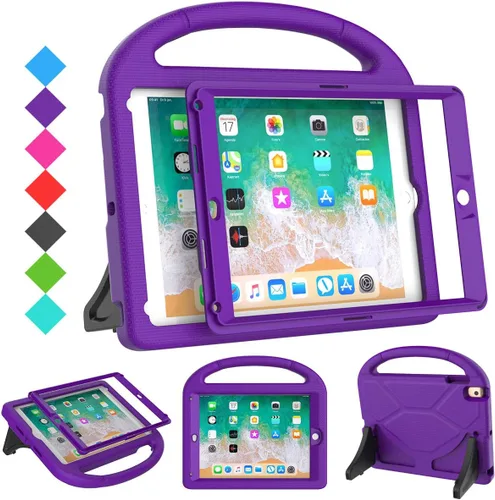 Miniatura 11 de SUPLIK Funda para niños para iPad 5ª/6ª Generación (9.7 pulgadas, 2017/2018), iPad Air 2/1 & Pro 9.7 con protector de pantalla, cubierta protectora
