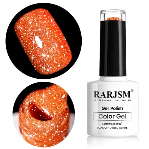 Miniatura 32 de RARJSM - Esmalte de uñas de gel con purpurina, de color verde oliva, brillante y brillante, para manicura DIY y salón de uñas, requiere secado