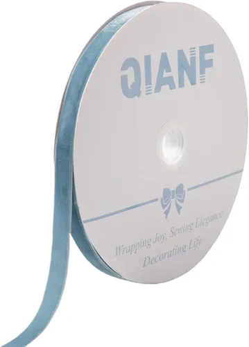 Miniatura 26 de QIANF Cinta de terciopelo, carrete de 1 1/2 pulgadas por 25 yardas (rojo)