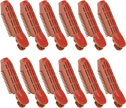 SUPERFINDINGS 12 unids Instantánea Raíz Volumizador Raíz s Auto Grip Raíz Volumen Rizador de Pelo Clip Color Marrón para Mujeres Peinado