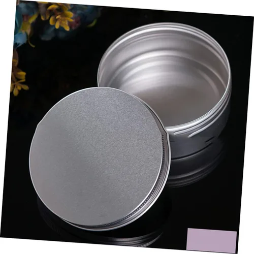 Miniatura 8 de EXCEART 2pcs caja de aluminio espécimen caja hilo viaje botellas 8.5 fl oz aluminio tarro tapa para productos de belleza