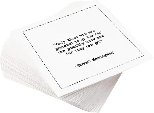 Miniatura 17 de Five Star Funny Dog Quotes Servilletas de cóctel de algodón blanco 50 servilletas de bebidas desechables de lujo con citas ingeniosas de perros
