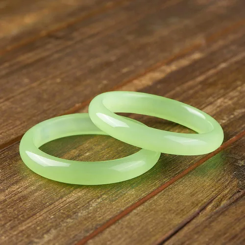 Miniatura 3 de XiskCan Large Size 62mm Jade Bangle Bracelet for Women, Good Luck Gifts