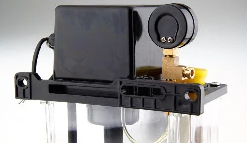 Miniatura 5 de Bomba de lubricación automática con pantalla digital dual de 110 V y 1.5 L con manómetro para máquinas herramienta, elevadores, lubricación de cadena