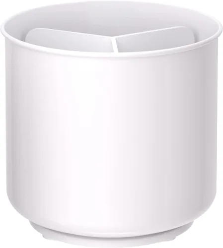 Miniatura 14 de Cooler Kitchen Portautensilios Giratorio Extra Grande de Acero Inoxidable con Base Pesada Estable Anti-Volcado, Divisor Extraíble, e Inserto Plateado