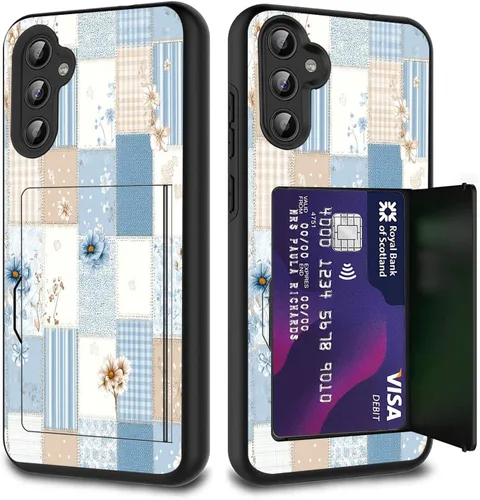 Miniatura 117 de Funda híbrida de doble capa con función atril para Samsung Galaxy A16 5G de 6.9 pulgadas, diseño de vaca con bandera estadounidense