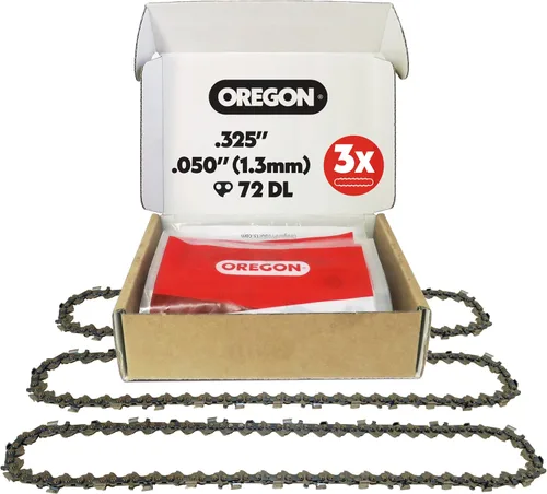 Miniatura 7 de Oregon Cadena de motosierra M72 para barra de 18 pulgadas, paso de .325 pulgadas, calibre de .050 pulgadas, 72 eslabones de transmisión, hoja