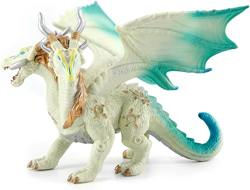 RECUR Figura de acción de dragón brillante, juguetes de dragón blanco para niños y niñas, figuras RPG en miniatura para exhibición de mesa y juegos
