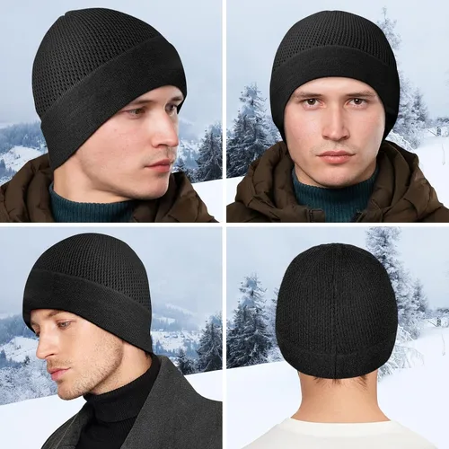 Miniatura 3 de Gorro de bambú ligero para hombres y mujeres, suave y cómodo para dormir