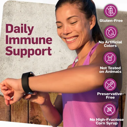 Miniatura 2 de TUKOL Naturals Jarabe de saúco con vitamina C, D y zinc, suplemento de apoyo inmunológico con miel natural para adultos y adolescentes, refuerzo