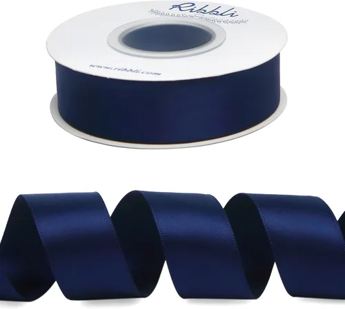 Miniatura 209 de Ribbli - Cinta de satén de doble cara dorada, 1/2 pulgada x 25 yardas, uso para ramo de lazos de manualidades, envoltura de regalos, decoración