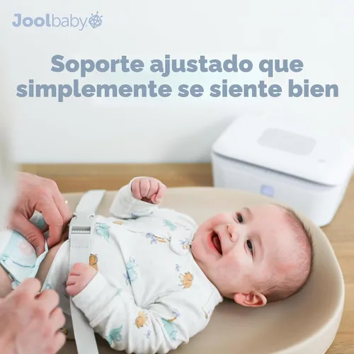 Miniatura 7 de Jool Baby Cambiador de bebé impermeable, fácil de limpiar, ligero y portátil, cojín de espuma grande para mayor comodidad (avena)
