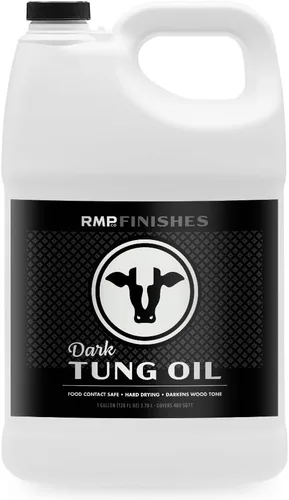 Miniatura 6 de RMP Finishes Dark Tung Oil para acabado de madera, tablas de cortar, muebles de exterior, bloques de carnicero, pisos de madera, grado alimenticio
