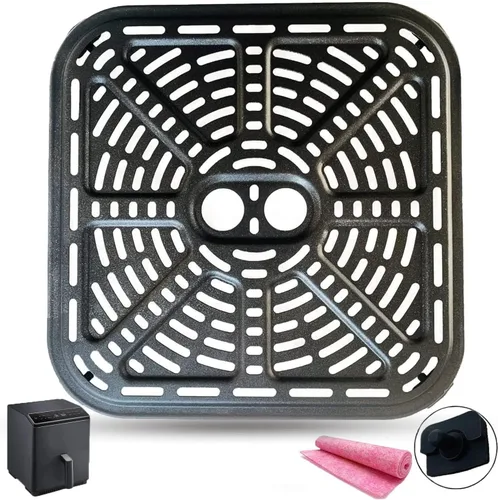 Miniatura 13 de Sartén para freidora de aire para instantáneos Vortex Mini horno freidora de aire de 2 cuartos de galón, placa de parrilla de freidora de aire