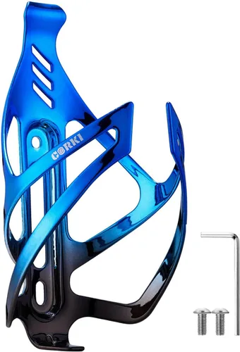Miniatura 11 de Corki Cycles - Soporte para botella de agua para bicicleta de aleación de aluminio, jaula universal para botellas de agua para bicicletas