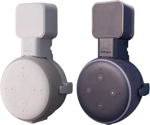 Miniatura 12 de Echo Dot Wall Mount El original Outlet Hanger Se adapta a Amazon Echo Dot 3ª generación Sin sonido amortiguado Parrilla de altavoces