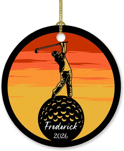 Miniatura 16 de Adorno personalizado de tiro con arco de Navidad 2025, adorno de Navidad con arco y flecha, regalo con nombre de arquero, año, adorno de jugador