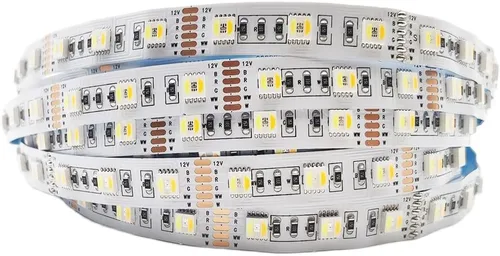 DC12V 5in1 RGBCCT 5 colores en 1 LED 5050SMD RGBWW RGB+temperatura de color regulable ajustable 2700K-6500K 16.4ft 60LEDs/m 300LEDs Multicolor LED
