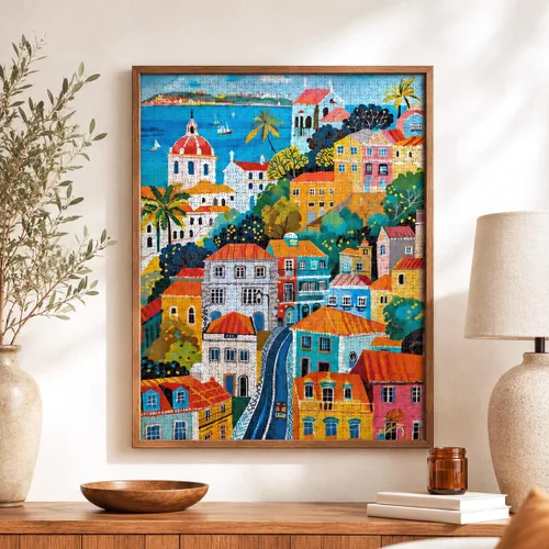 Miniatura 3 de Cross & Glory - Rompecabezas de 1000 piezas para adultos Vistas vibrantes de Lisboa - Rompecabezas de 1000 piezas para adultos Estilo de arte
