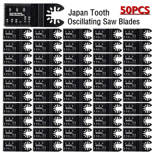 Miniatura 8 de Ettonsun 20 hojas de sierra oscilantes japonesas de madera multiherramienta, cuchillas universales multiusos para corte rápido, compatibles con Fein