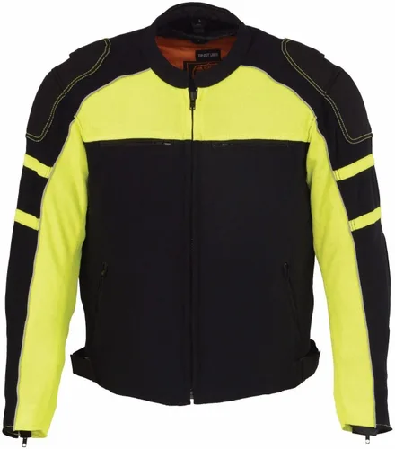 Miniatura 2 de De los hombres moto negro/verde malla chamarra de montar w/chaqueta Lluvia extraíble Liner Regular), s, Regular