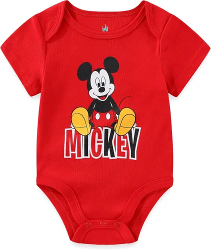 Miniatura 5 de Disney Mickey Mouse, Lion King y Winnie the Pooh Baby Boys Paquete de 5 mamelucos para recién nacidos y bebés