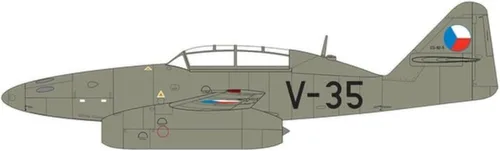 Miniatura 10 de Airfix Messerschmitt Me 262B-1a 1:72 Kit de modelo de plástico para aviones militares A04062