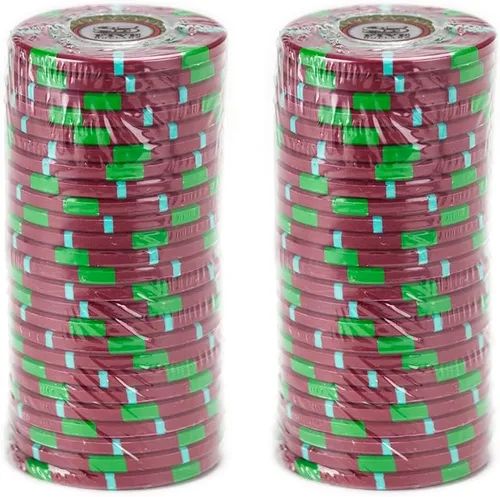 Miniatura 2 de Claysmith Gaming The Mint Poker Chip - Compuesto de arcilla pesada de 0.48 oz, paquete de 50 Rojo ($5 Red)