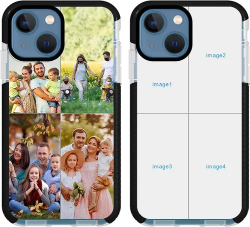 Miniatura 10 de Funda de teléfono personalizada para iPhone 13 Mini, funda personalizada de fotos de collage de múltiples imágenes, resistente a los arañazos, a