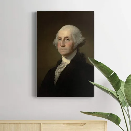 Miniatura 5 de Renditions Gallery George Washington - Arte de pared de retrato presidental, decoración en lienzo de alta calidad con envoltura de galería, listo